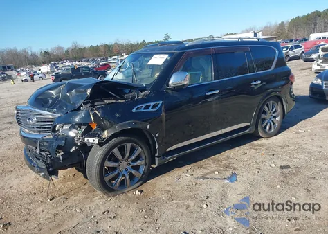 2012 Infiniti Qx56 from USA, damaged, VIN JN8AZ2ND8C9715372